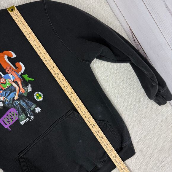 Vintage TLC Pullover Hoodie Cross Colours Size Medium READ DESCRIPTION - Picture 8 of 8